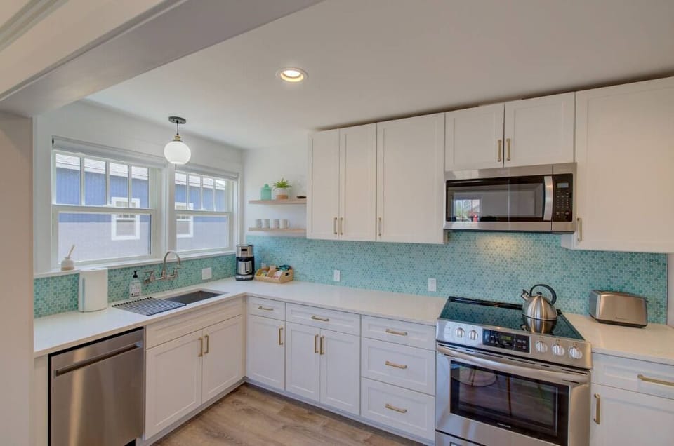 Unit #1: Bright and airy kitchen with updated appliances