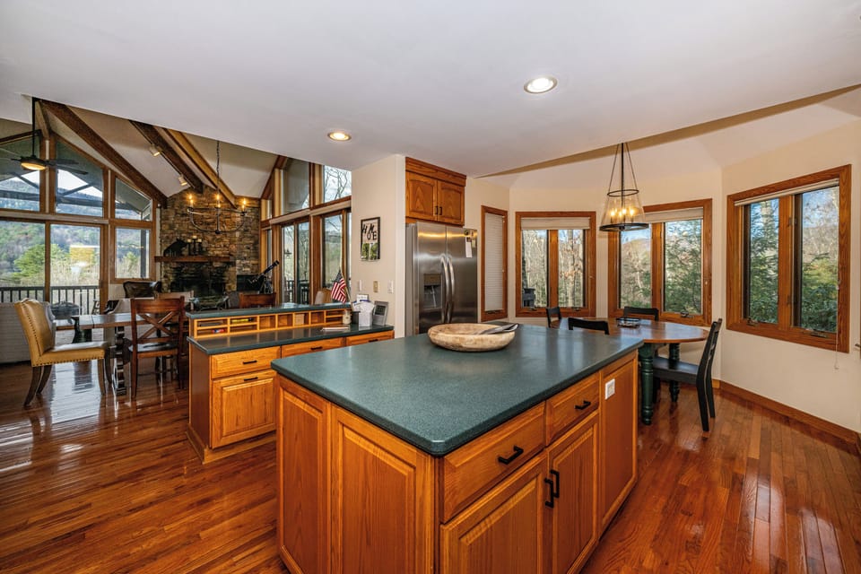 Fully stocked kitchen