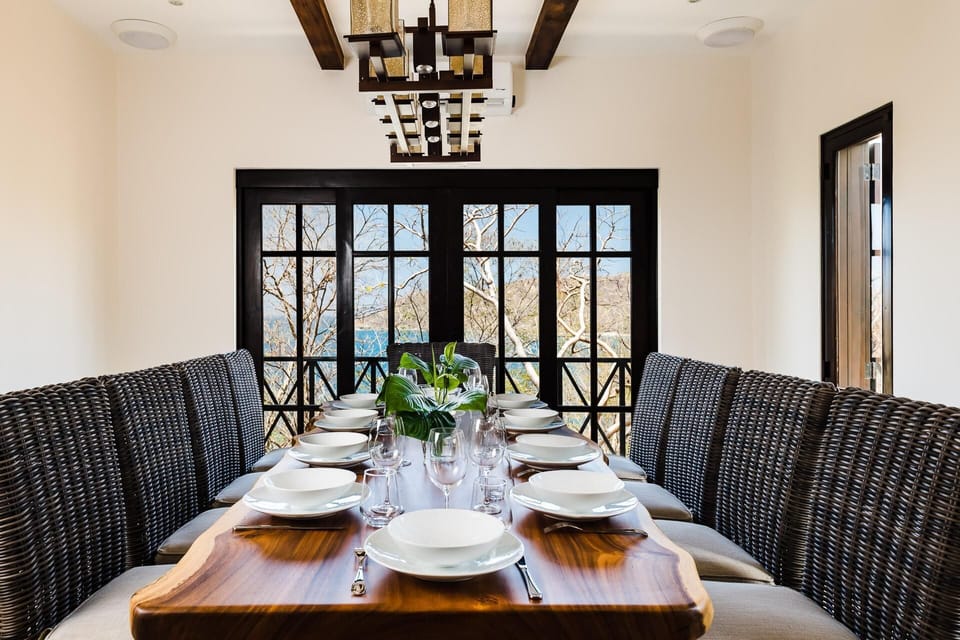 Dining area with great ocean view