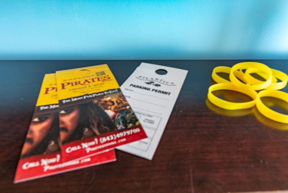 Parking passes and pool bands available