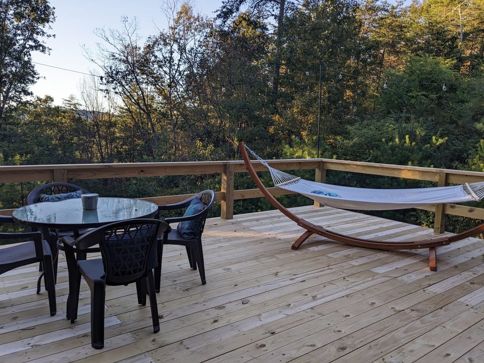Downstairs deck