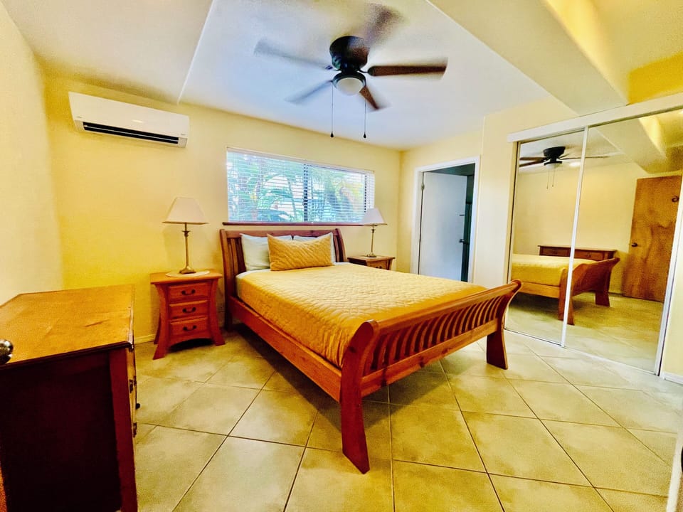 room #5 with a king bed