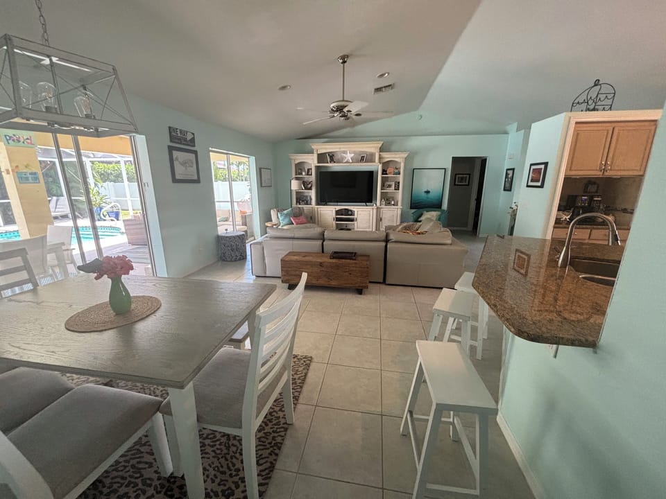 Open dining/living room