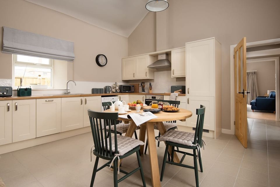 The Rushes - newly fitted shaker-style kitchen with all the essentials for your self-catered holiday