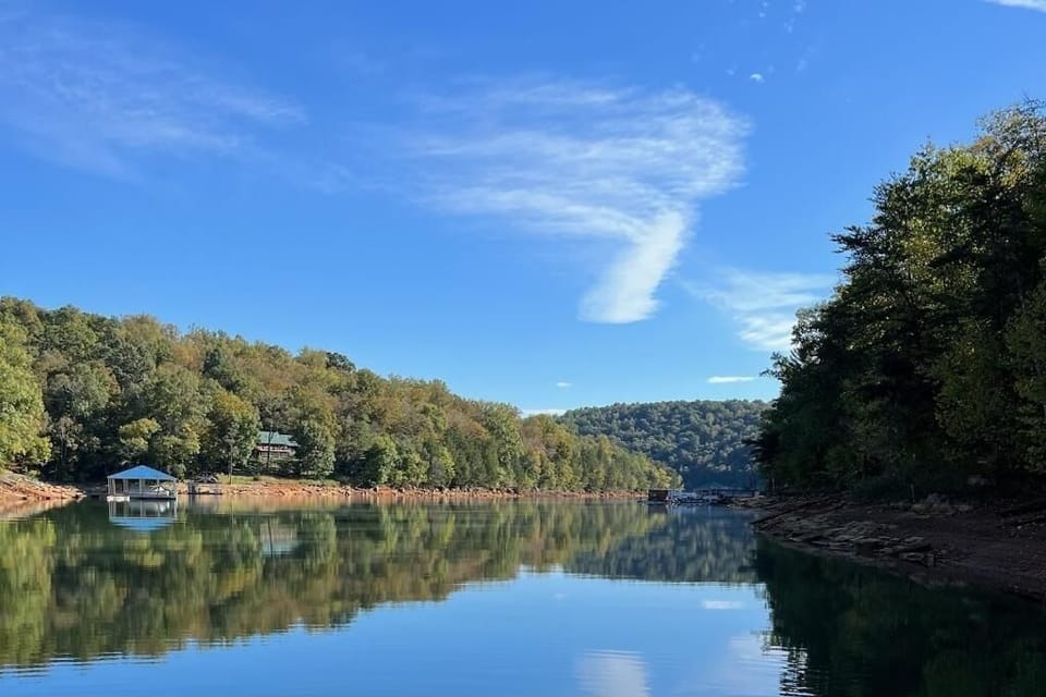 Mid-day view of cove from dock area.