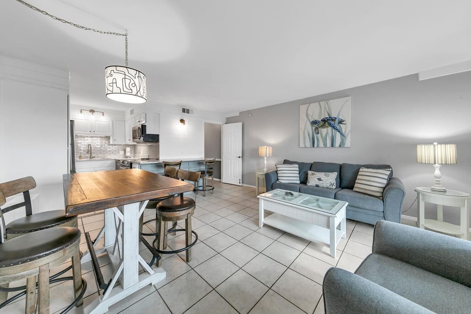 Living room and dining table