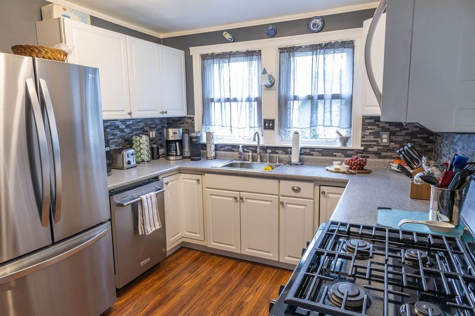 Fully equipped kitchen with everything needed for cooking