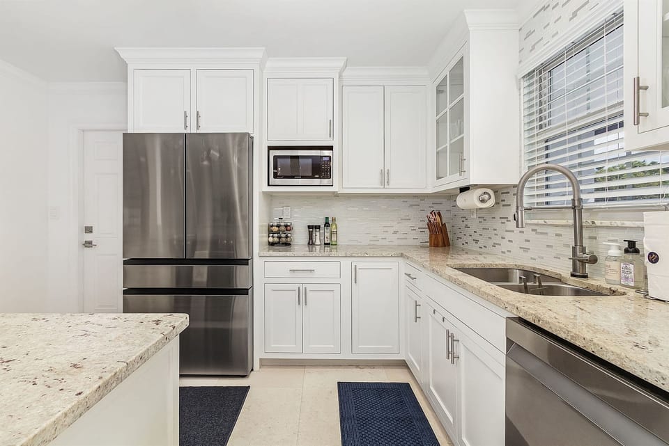 The refrigerator is big enough to store everyone's favorites.