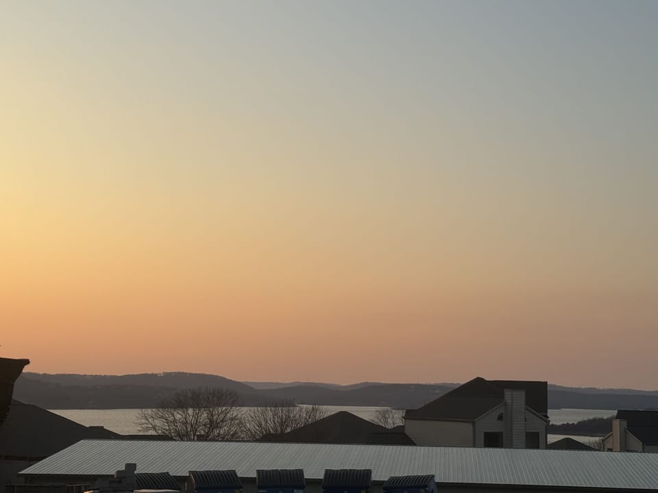 View from the back porch