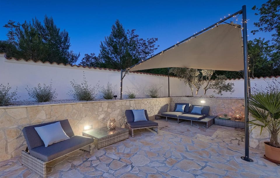 outside
