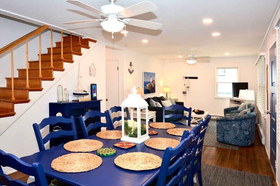 Located just off the dining area