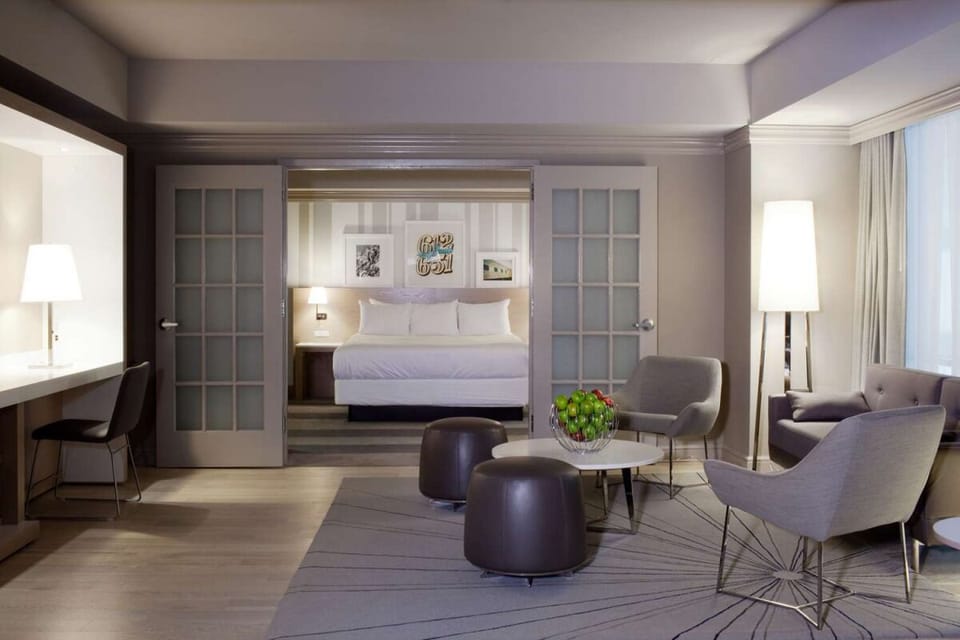 Stretch out in a spacious suite designed for easy lounging.