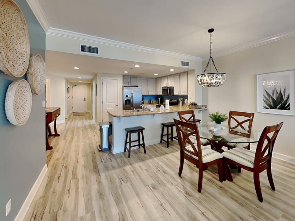 Dining Area and Kitchen with Bar Seating