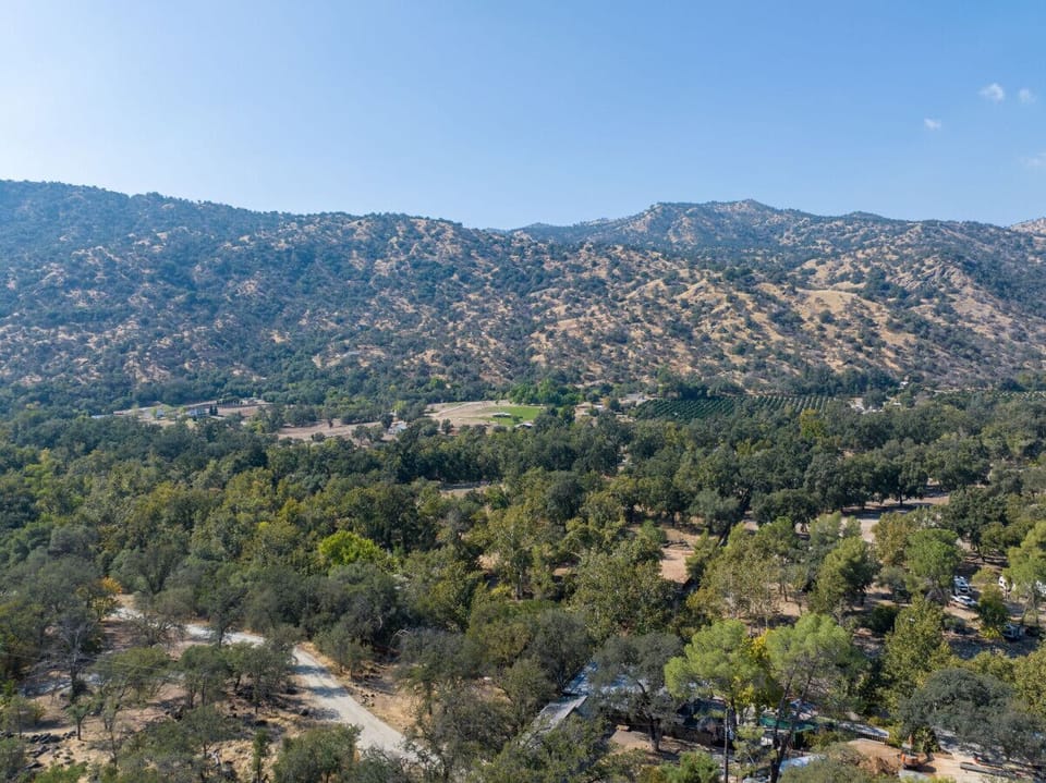 Views of the sierra foothills as you listen to the North Fork River roar below you
