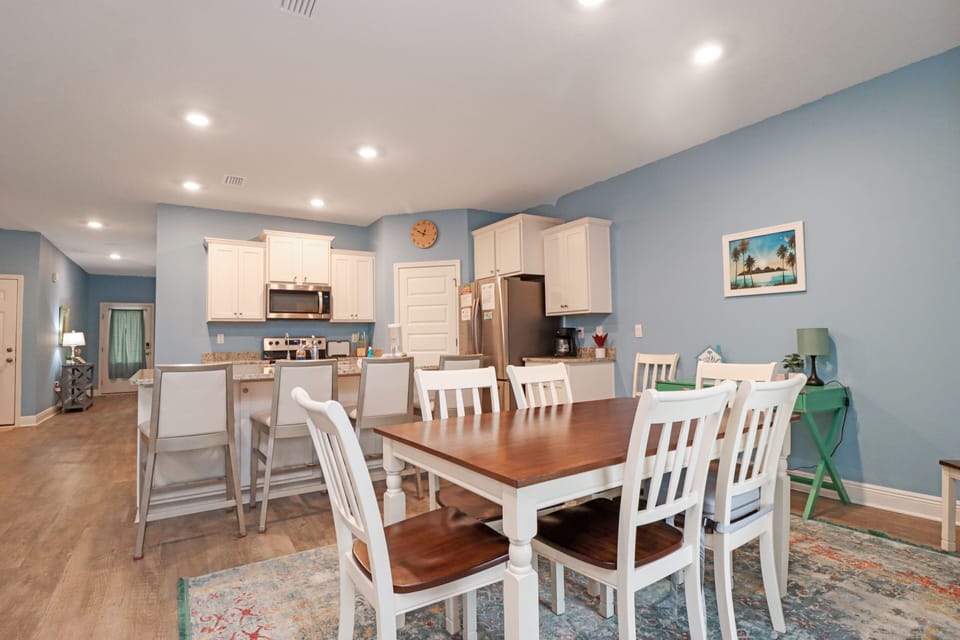 Dining Area, Workspace and Kitchen