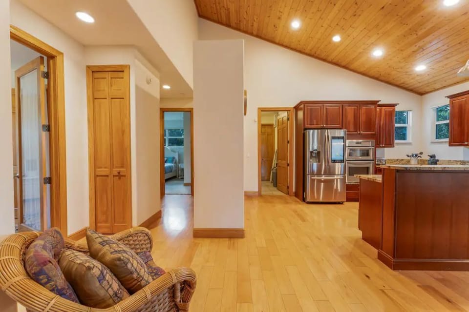 Elegant Corridor with Rich Woodwork, Leading to Our Home's Heart