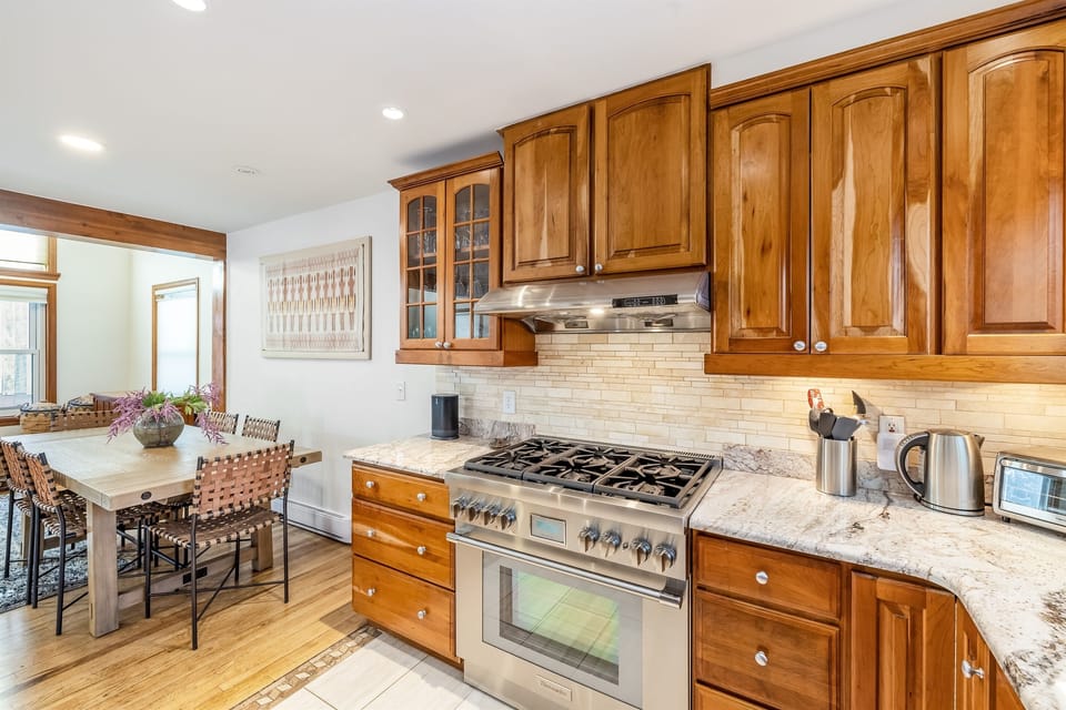 Fully-stocked kitchen