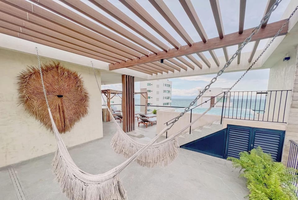 Rooftop Pool and lounge area
