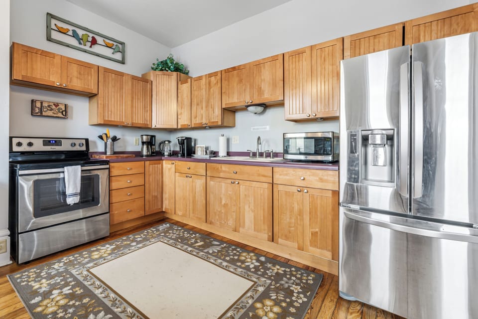 Fully stocked kitchen