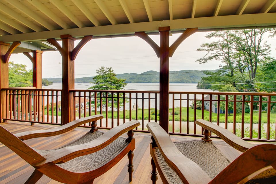 Covered Deck | Lake Views