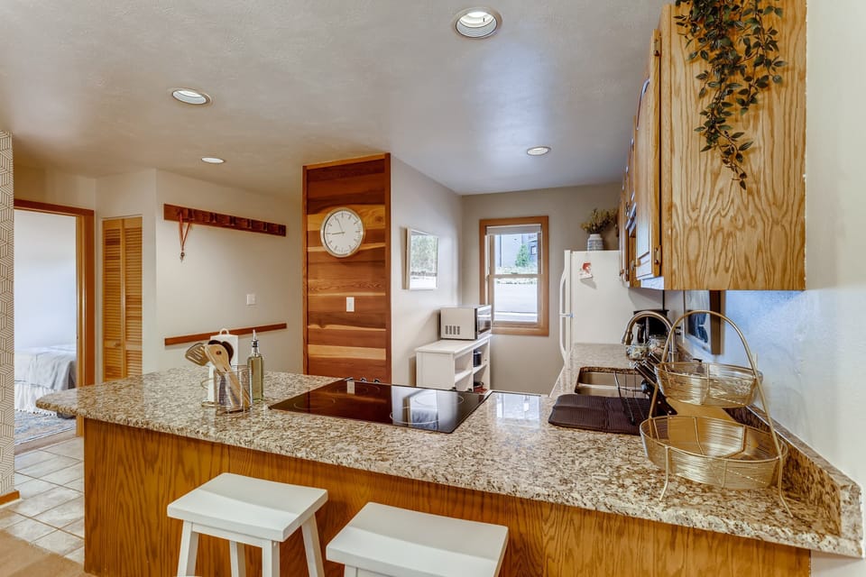 Kitchen bar with stools