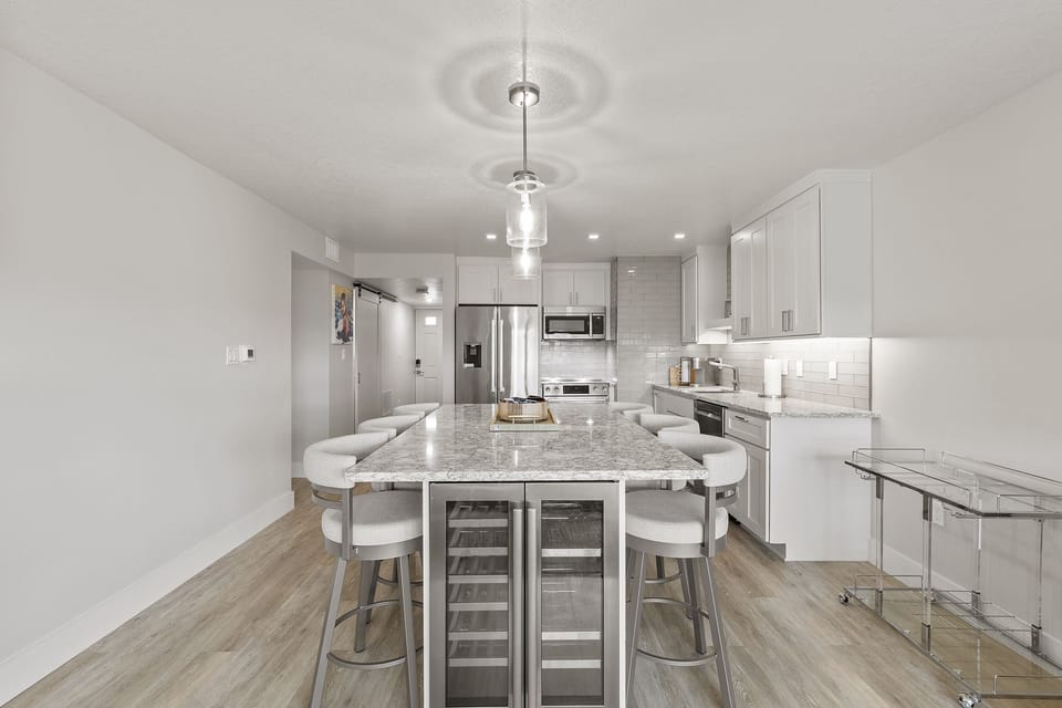 Kitchen Area with Wine-Beverage Cooler
