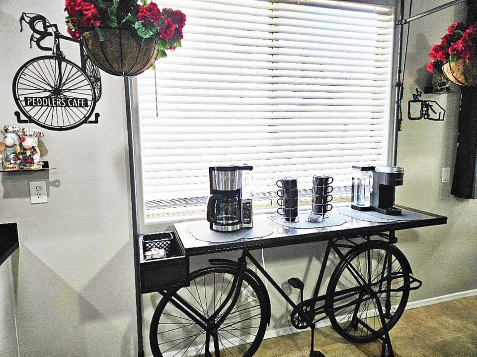 Your bike stop-for Coffee, Tea station