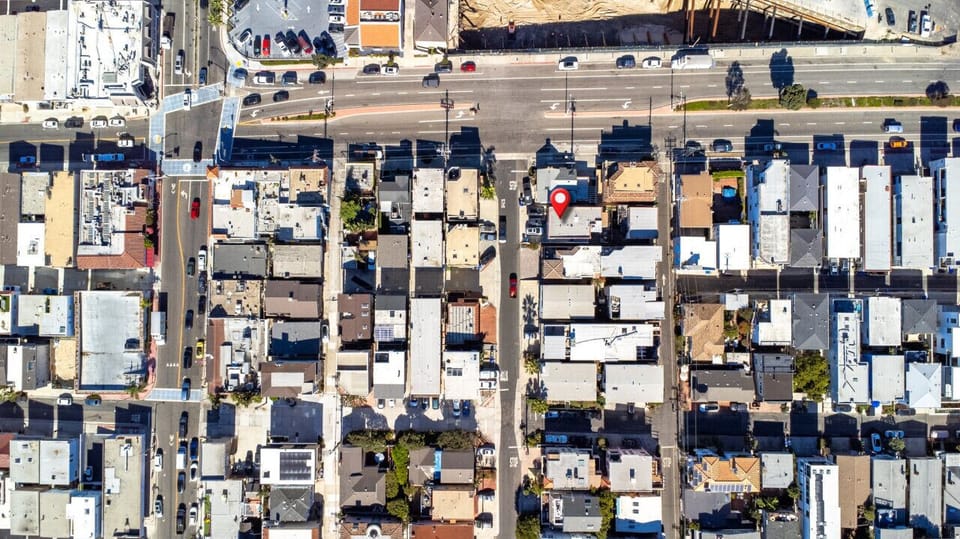 Aerial view of the area