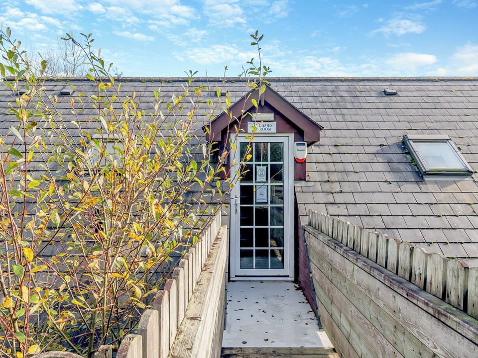 Entrance to Games Room | Brongwyn Cottages- Primrose Cottage - Brongwyn Cottages, Penparc, near Cardigan