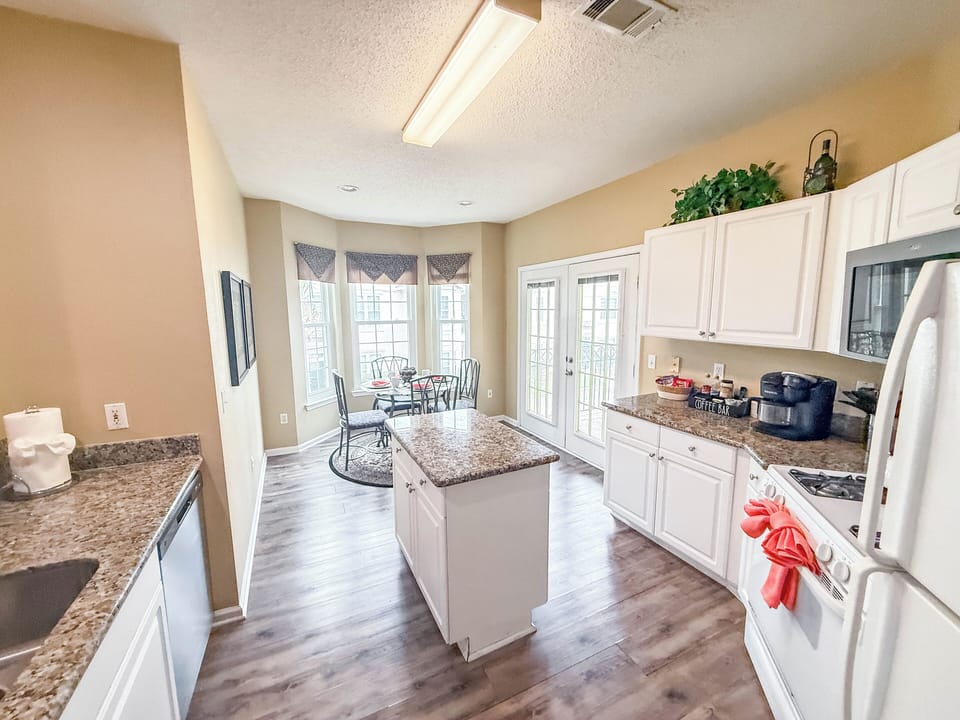 Cook favorite meals in this bright, fully equipped kitchen.