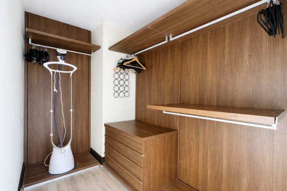 Walk-in closet in master bedroom 