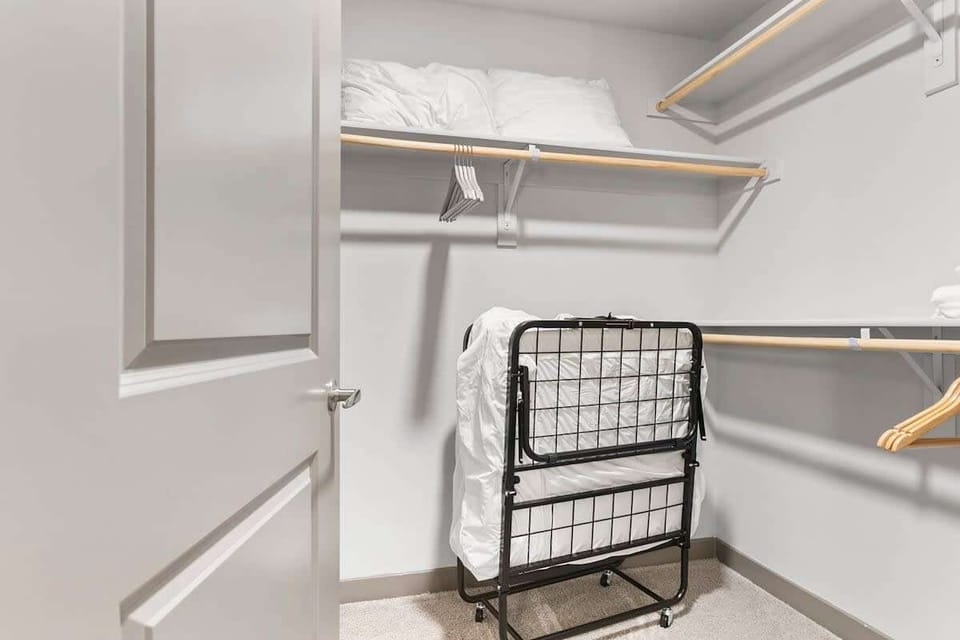 Roll out cot - twin in the closet