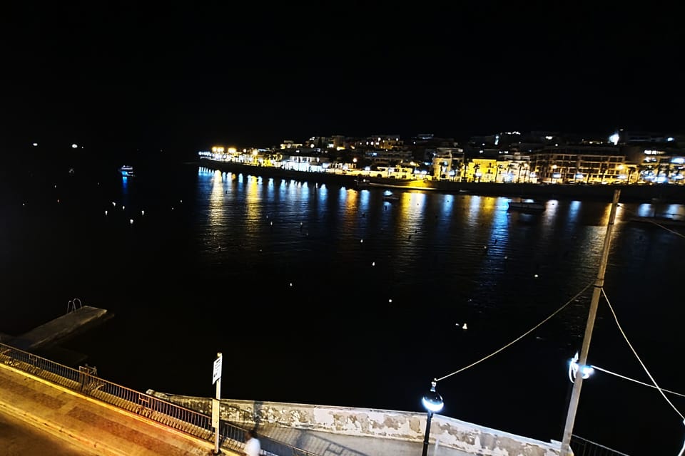 View from the balcony at night