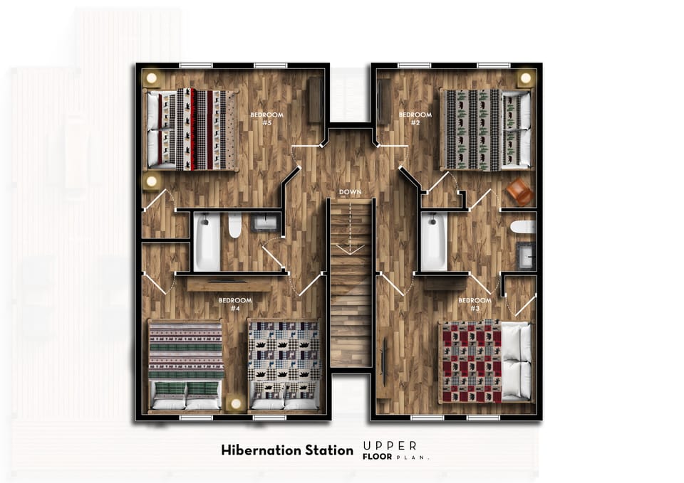 Upstairs layout.
