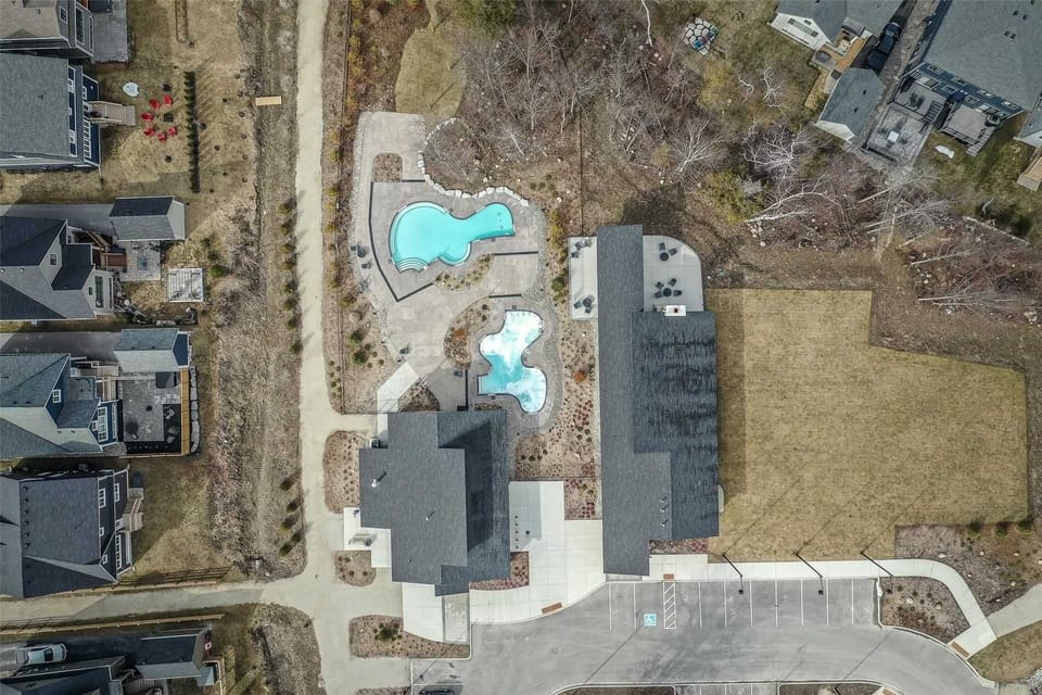 Aerial view of The Shed