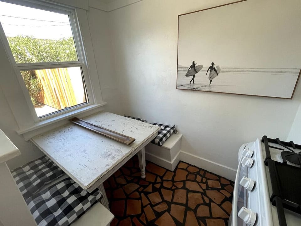 Dining area with built-in seating