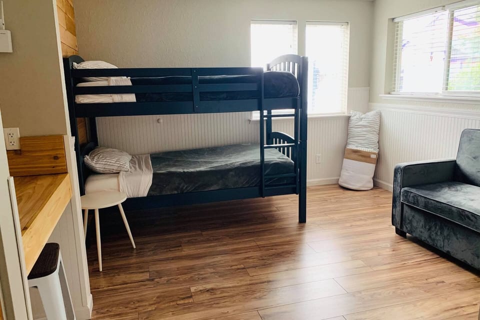 Bedroom. Interior and views may vary based on location and availability