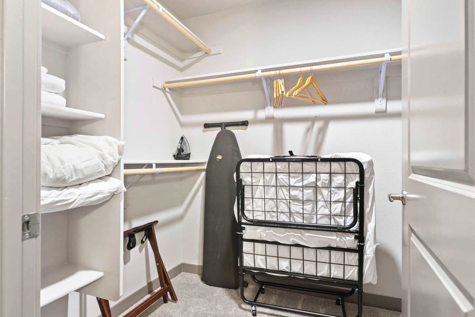 Roll out cot - twin in the closet