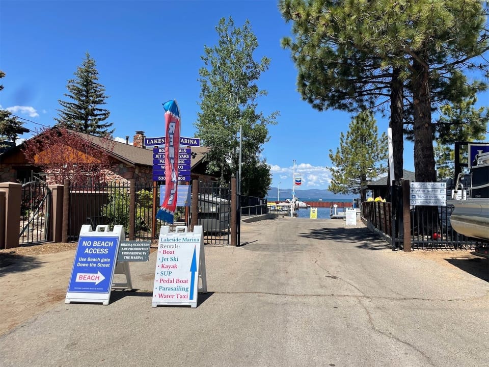 Area Photo - Walk down to the Lakeside Marina during the warmer seasons to enjoy a day on the Lake with a variety of water sport activities offered.