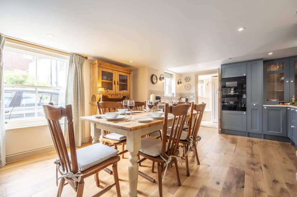 Ground floor: An overall view of the kitchen/diner