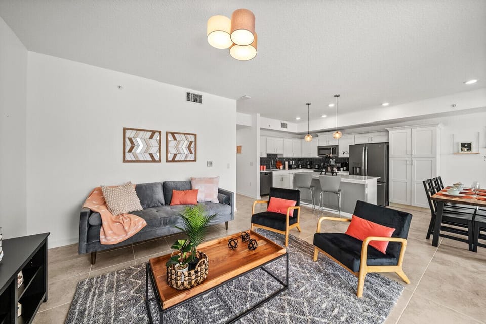 Living Room#Disney #Parks #kingdom #springs #StoreyLake #resort #Apartment #Vacation #Rental #waterpark #Kissimmee #Orlando #universal #citywalk
