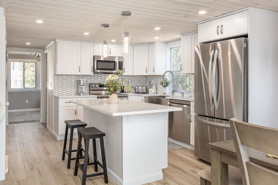 Fully stocked kitchen