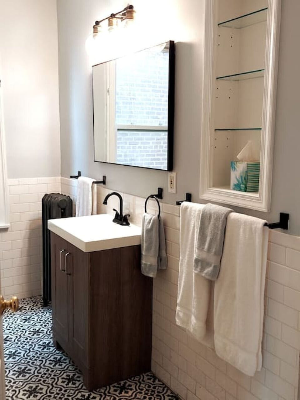 Large, newly renovated bathroom