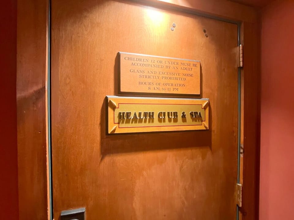 Entrance to the health club