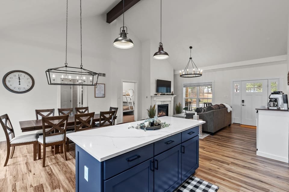 A  perfectly designed space where cooking and dining collide in style