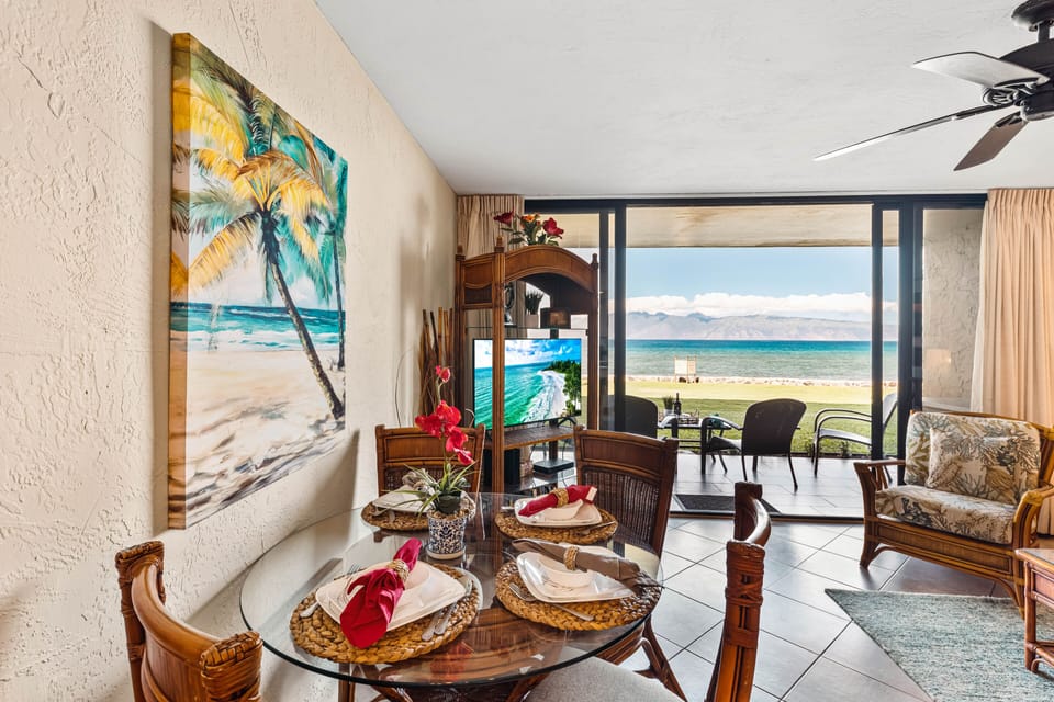 Indoor dining for four