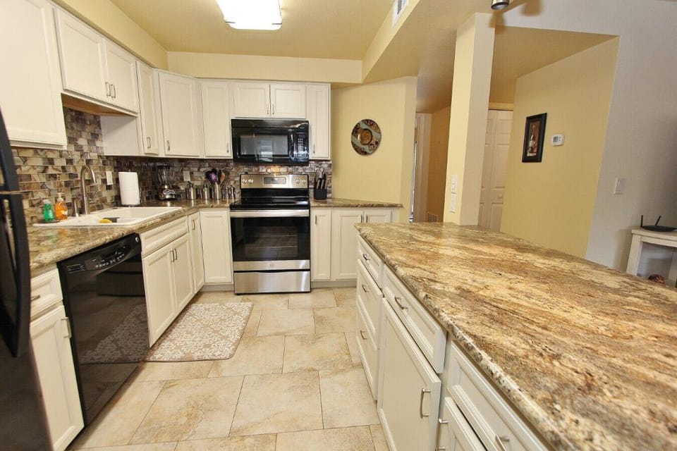 Fully stocked kitchen