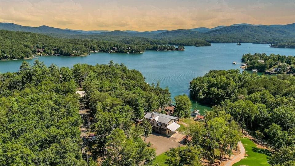 The Blue Ridge Mountains overlooking Lake Blue Ridge