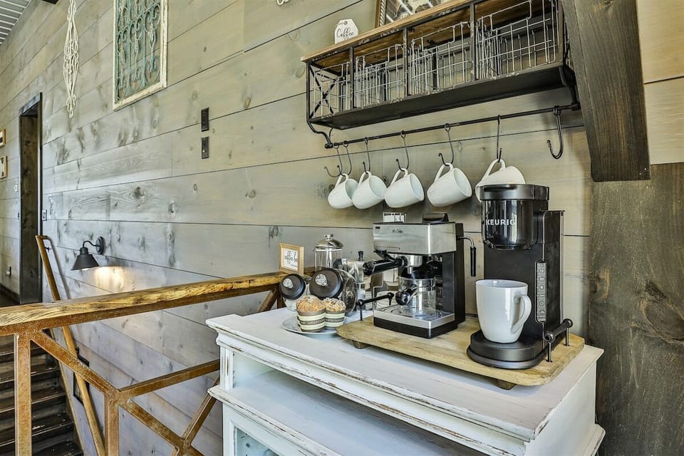 Coffee Bar area - Keurig, Espresso maker & drip coffee pot
