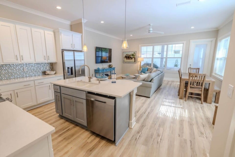 Kitchen island.